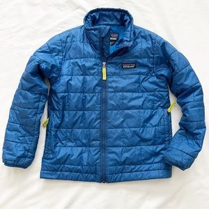 Patagonia puffer jacket boys XS 5 - 6 blue